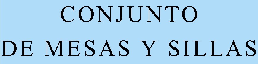 Conjuntos Mesas Sillas